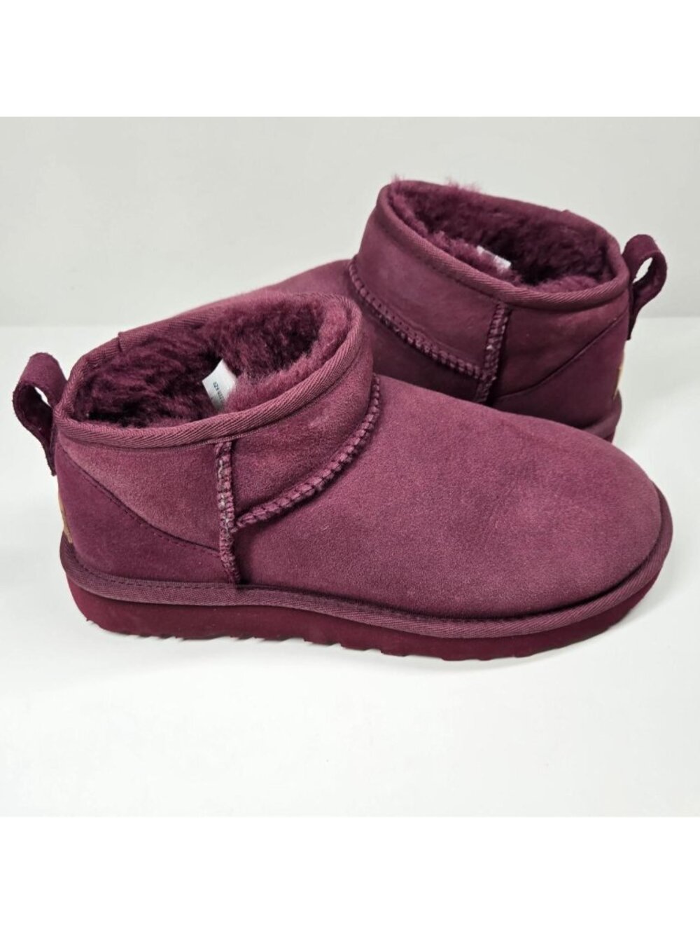 UGG Classic Ultra Mini boots. in burnt magenta